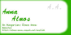anna almos business card